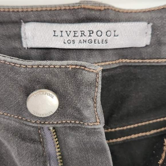LIVERPOOL Los Angeles Women's Straight Gray Jeans Size 0 - Picture 4 of 10